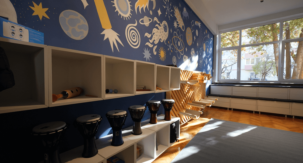 Spațiul experimental pentru artă și stare de bine a fost dat în folosință elevilor de la Liceul Teoretic „Onisifor Ghibu”